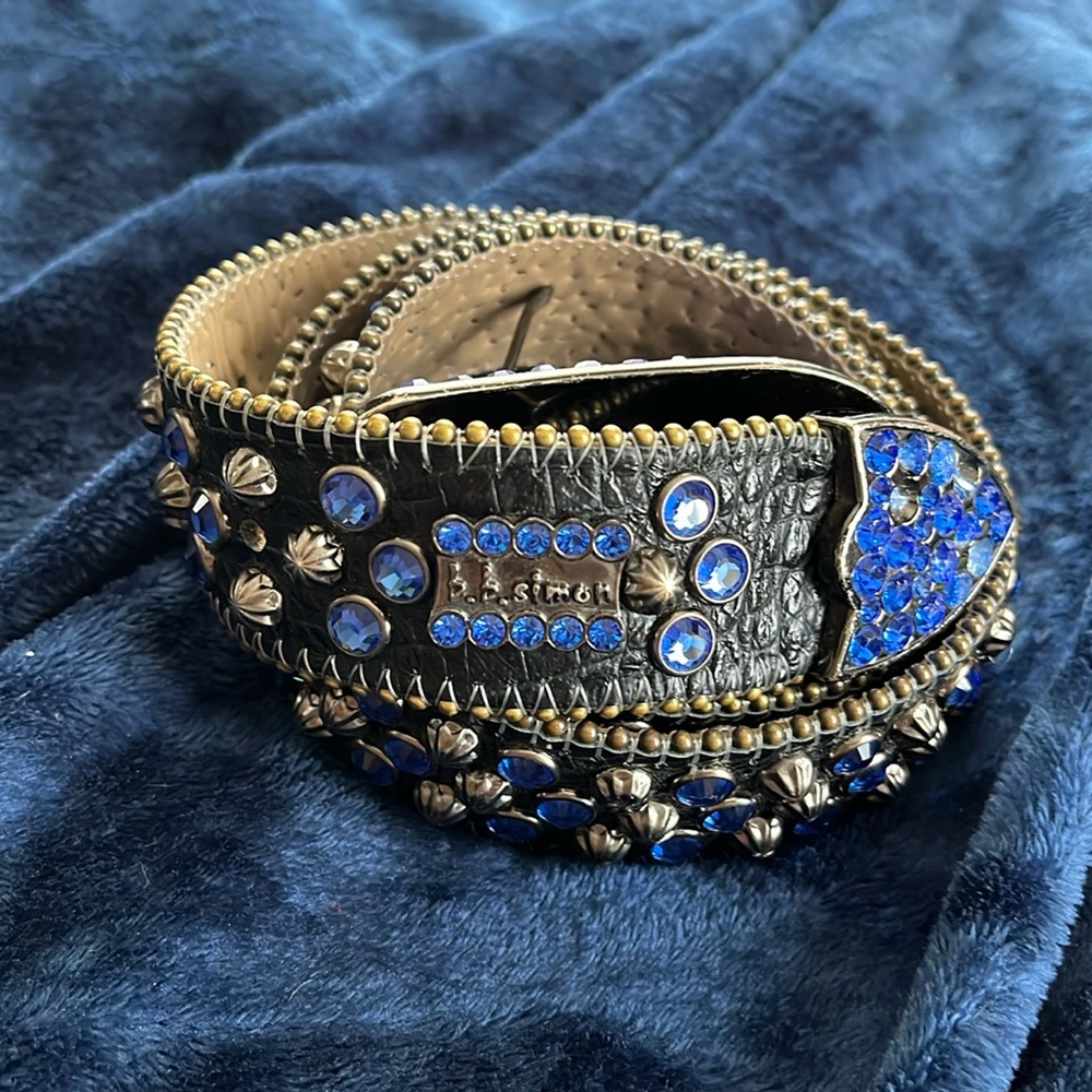 Aqua Blue BB Simon Belt